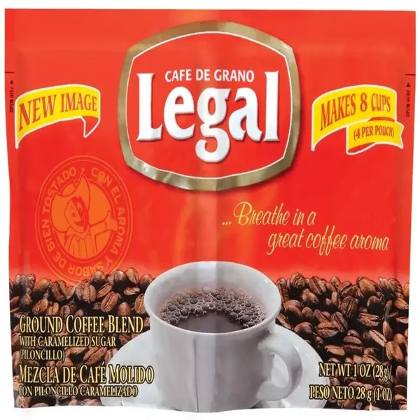 Cafe Legal Roast & Ground Pouch Coffee 180 Pouches Case 180 Units
