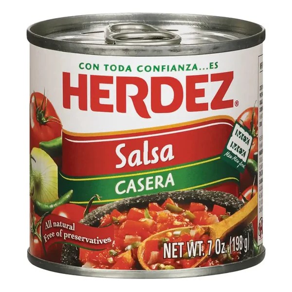 Herdez Mexican Casera Salsa (can) 7 oz Case 12 Units