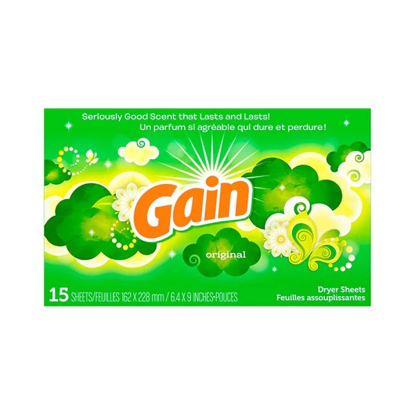 Gain Dryer Sheets Original Case 15 Units Mexmax