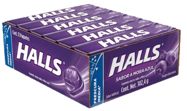 Halls Blueberry (Mex) Case 12 Units Mexmax