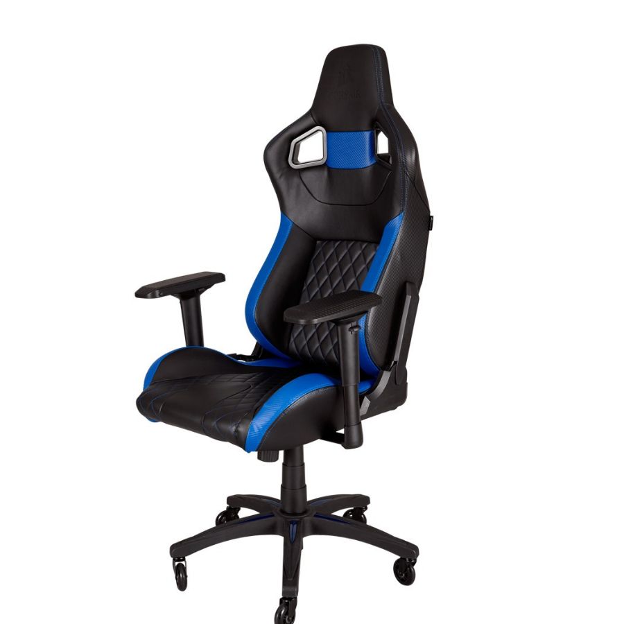 Mexx SILLA GAMER CORSAIR T1 RACE NEGRO Y AZUL