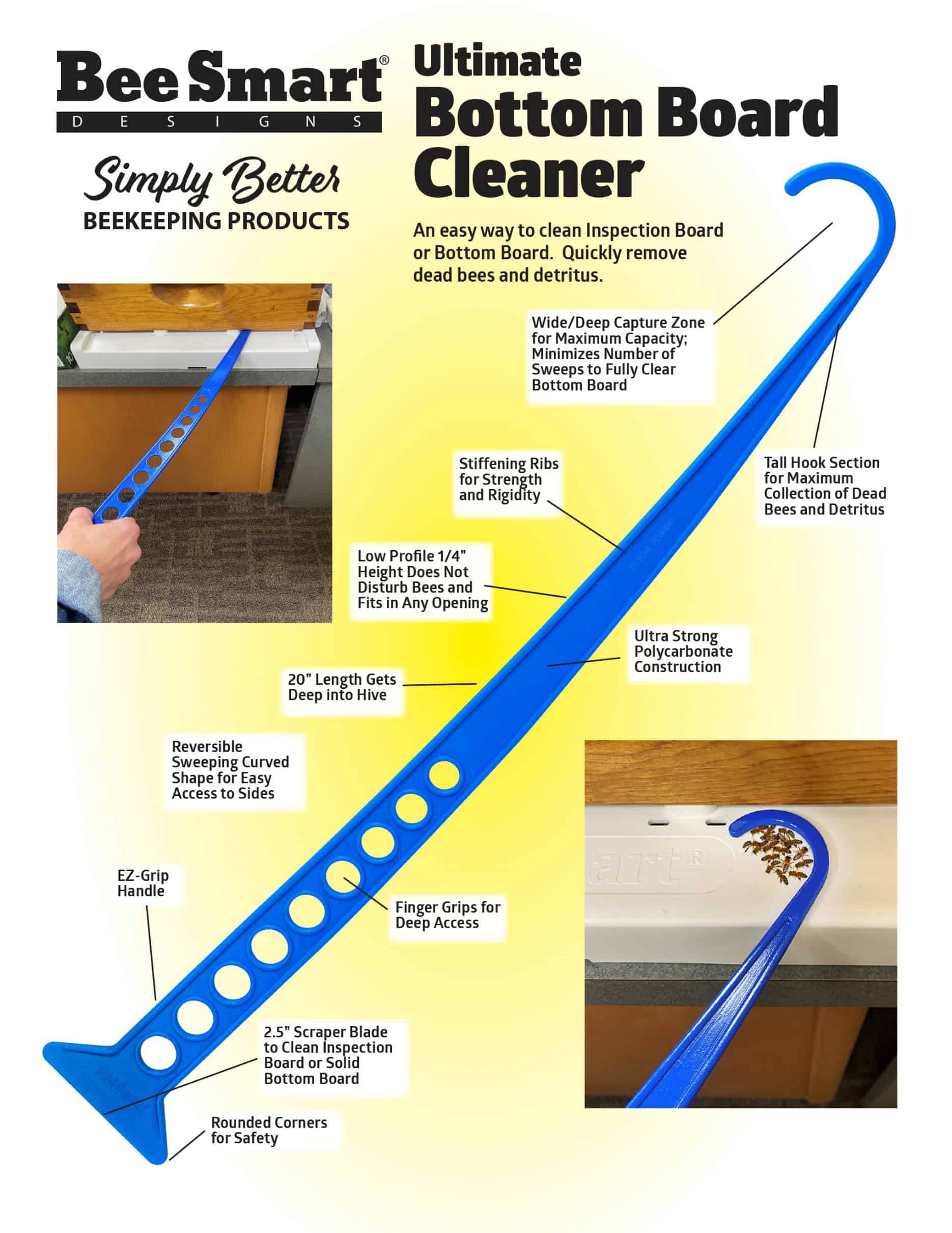 Ultimate Bottom Board Cleaner durable bee removal tool