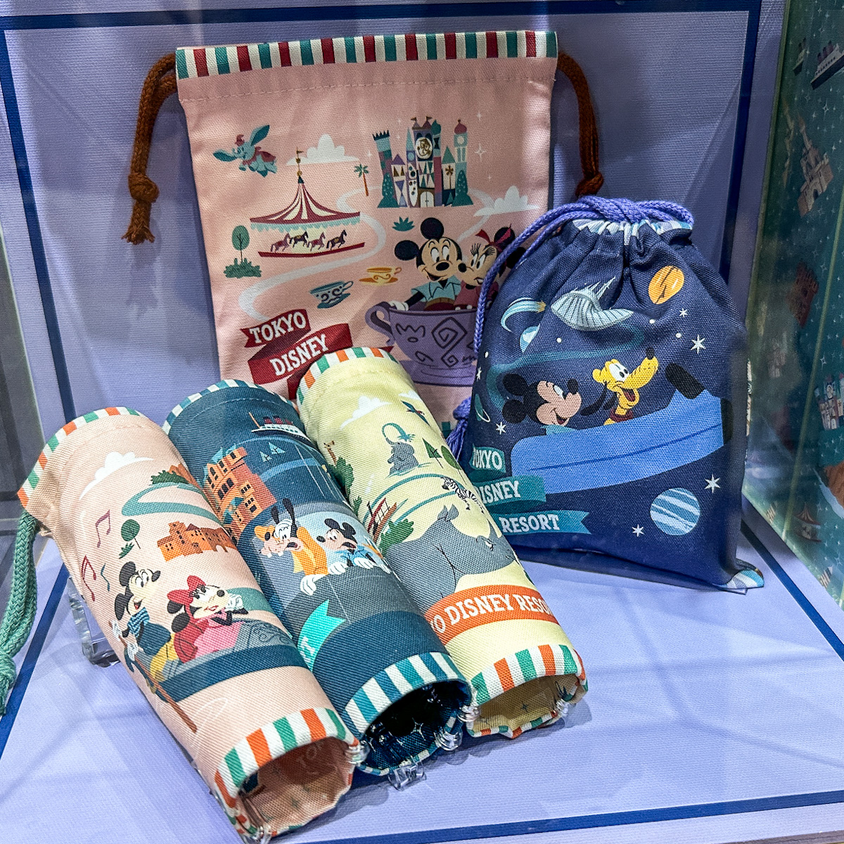 アトラクションを楽しむミッキー＆フレンズ！東京ディズニーランド きんちゃく（ランダム6種）