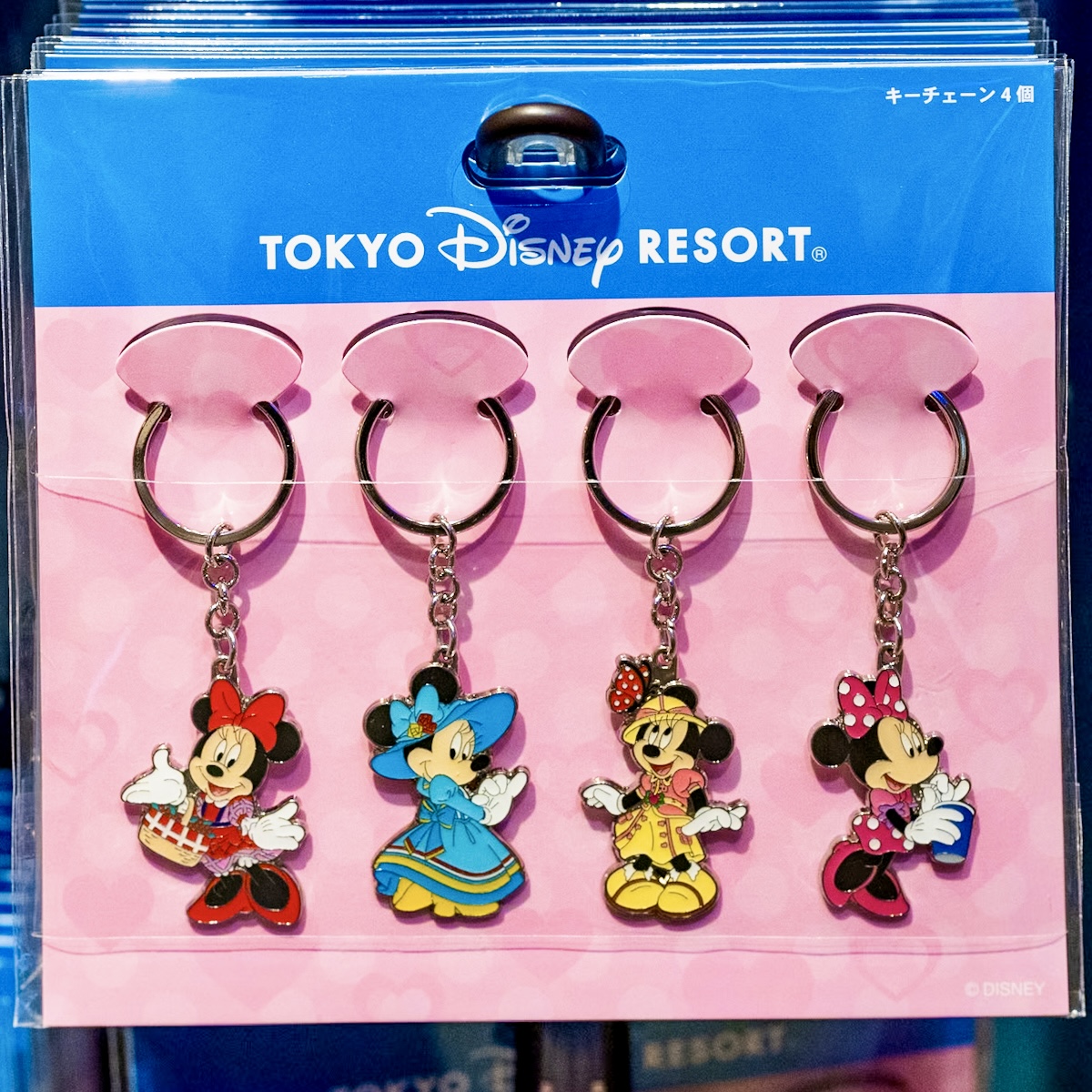アメフロミニーやベリーちゃんも！東京ディズニーリゾート「ミニーマウス」キーチェーンセット