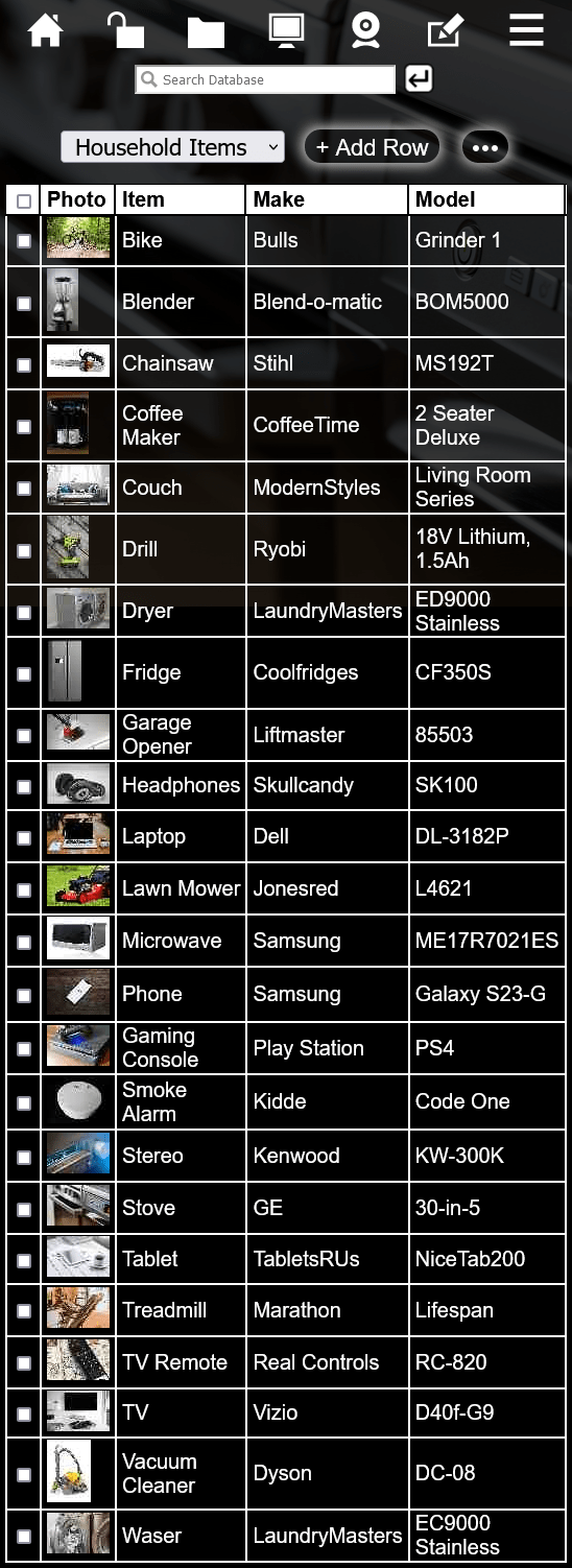 MF327 Simple Database Software for Windows