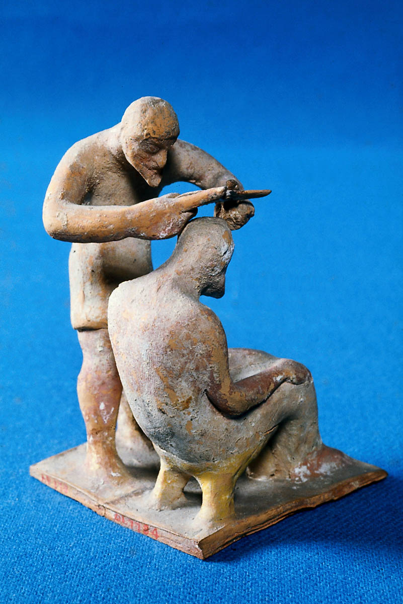Barber cutting a man's hair Museum of Fine Arts, Boston