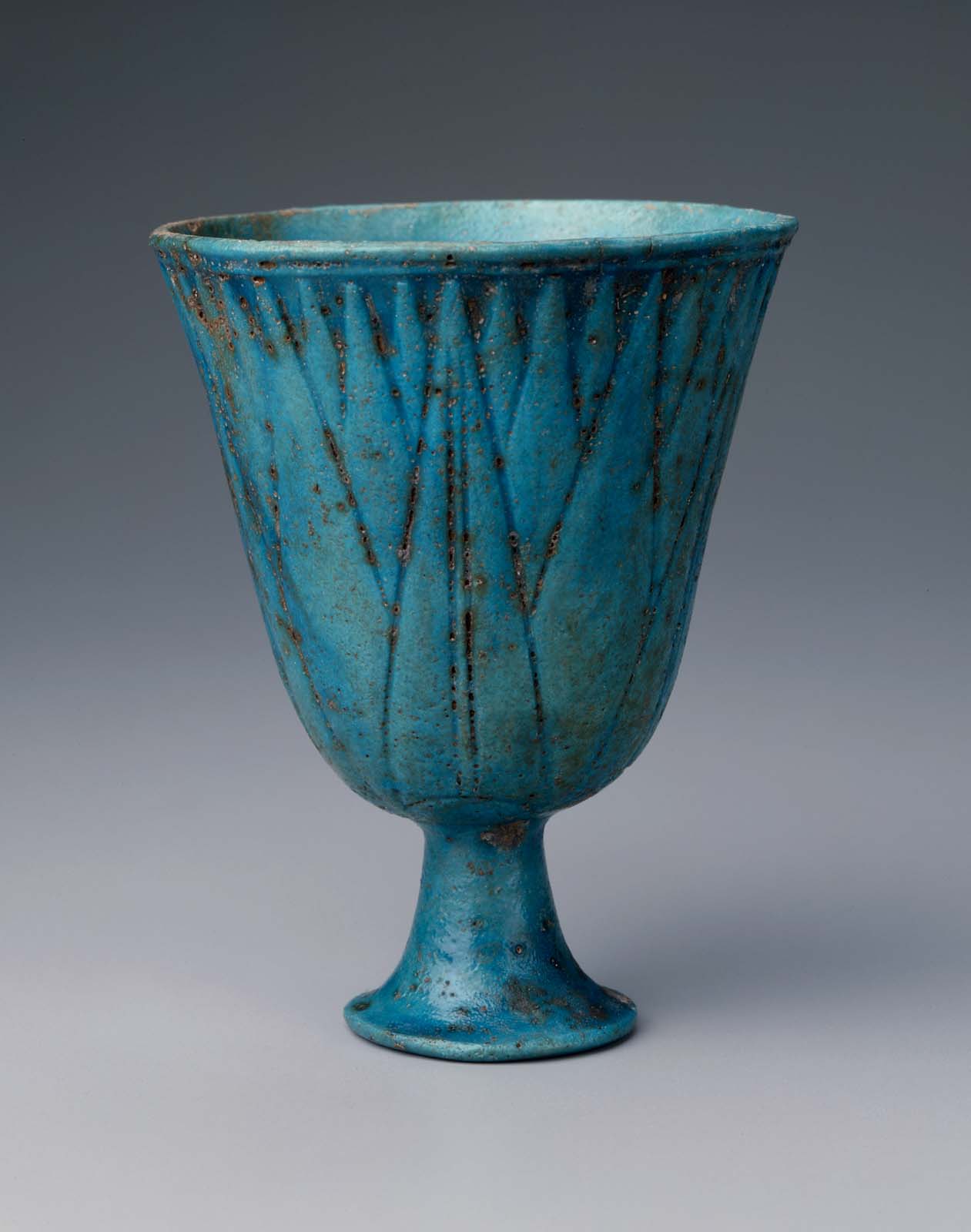 Blue lotus chalice Museum of Fine Arts, Boston