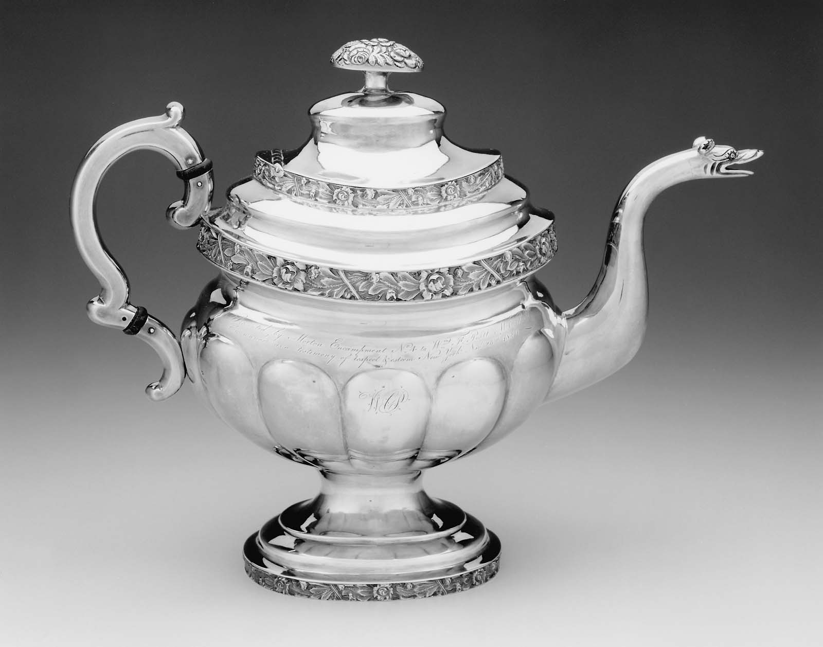 Teapot (part of threepiece presentation tea service) Museum of Fine