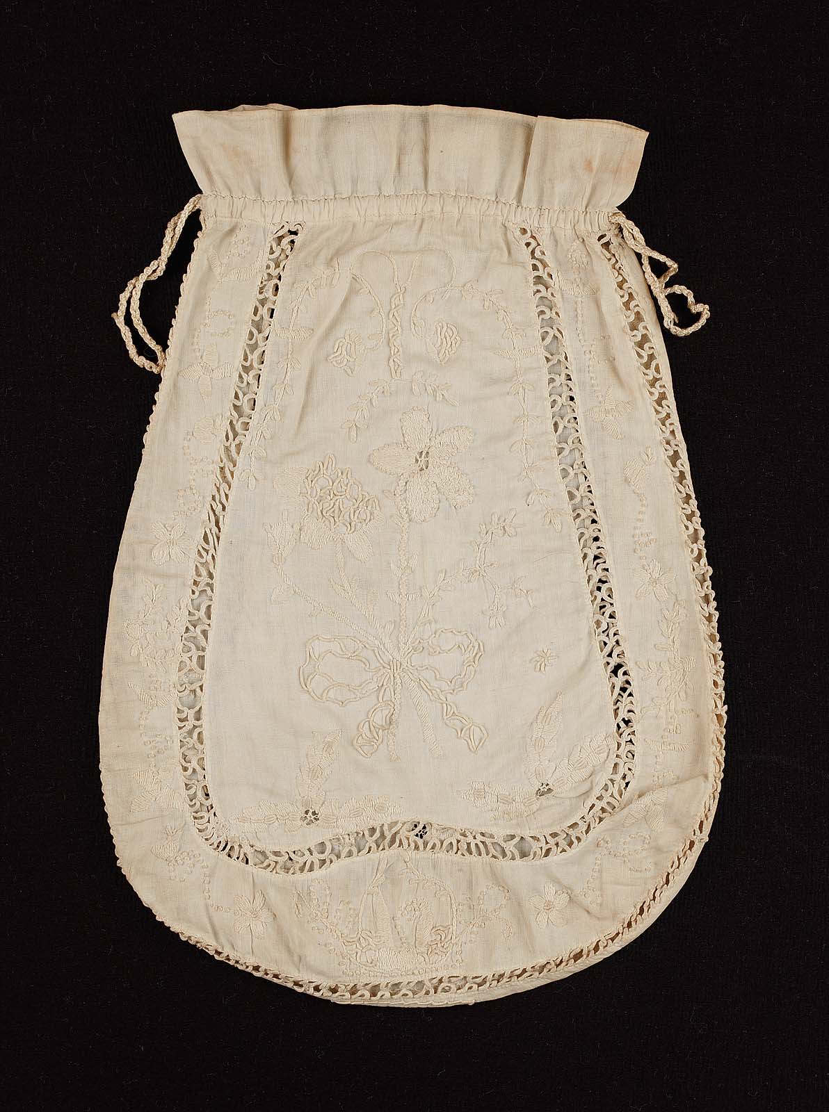 White cotton drawstring bag Museum of Fine Arts, Boston