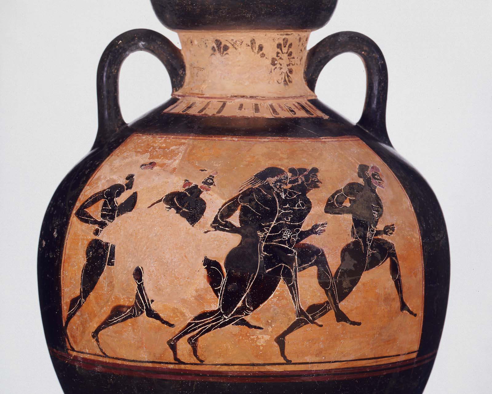 Panathenaic prize vase (amphora) Museum of Fine Arts, Boston