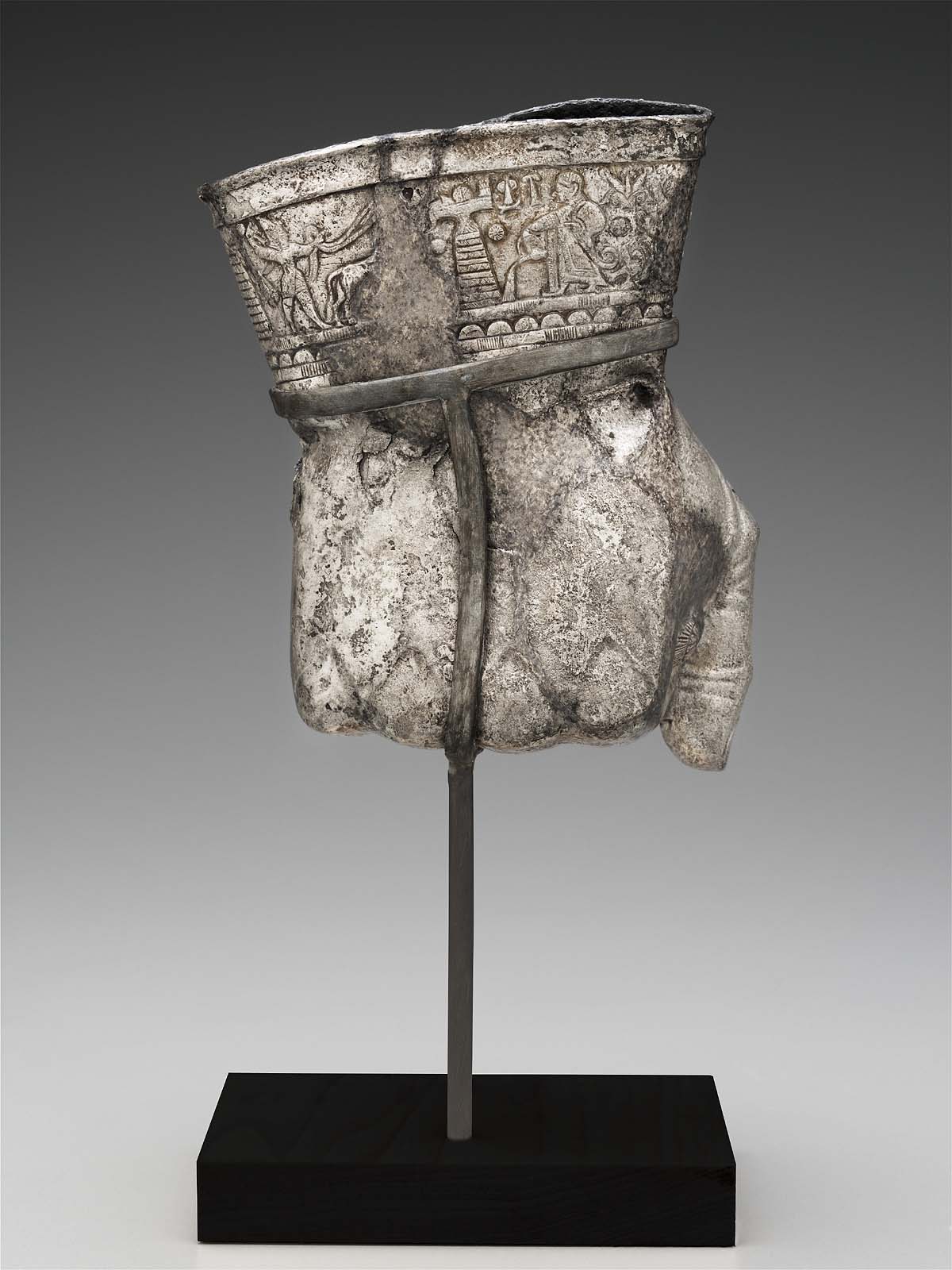 Drinking vessel in the shape of a fist Museum of Fine Arts, Boston