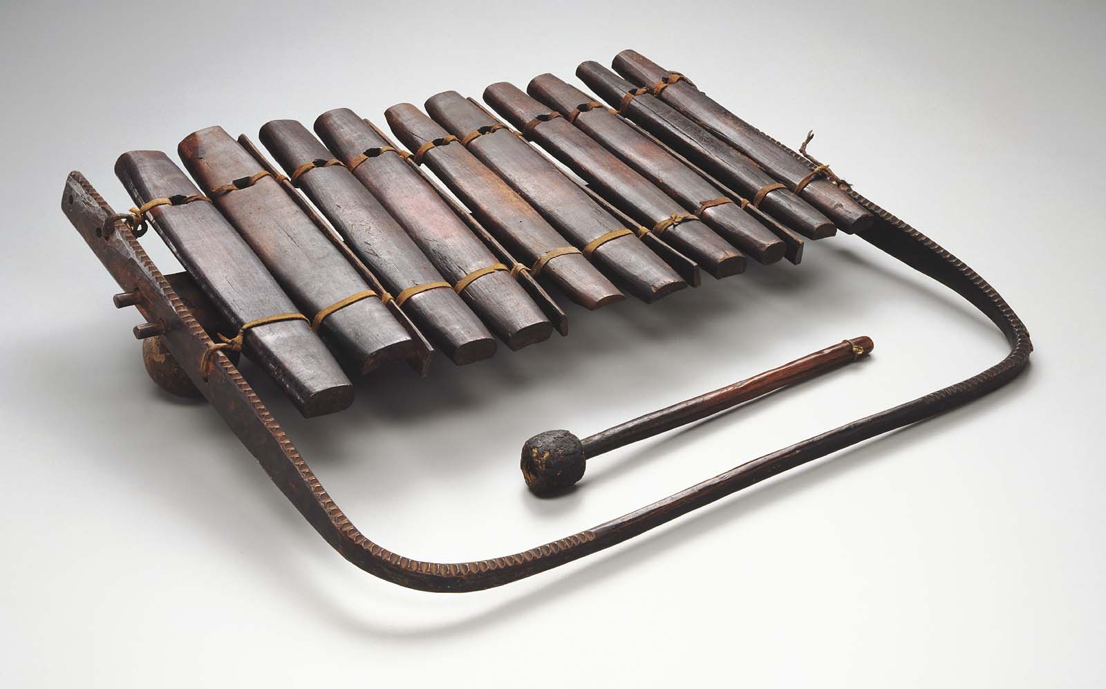 Xylophone (mbila) and one mallet Museum of Fine Arts, Boston