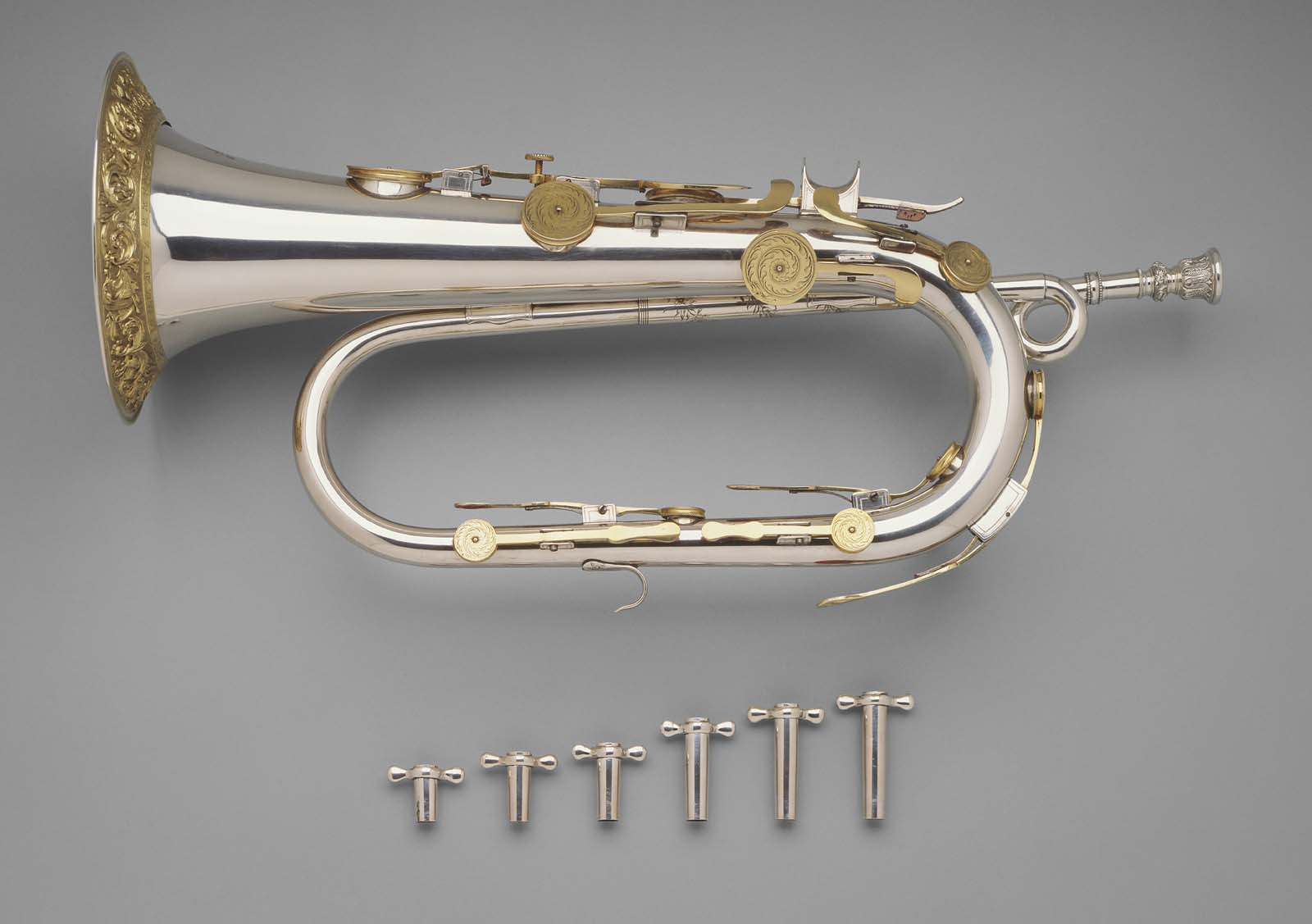 Keyed bugle in Bflat Museum of Fine Arts, Boston