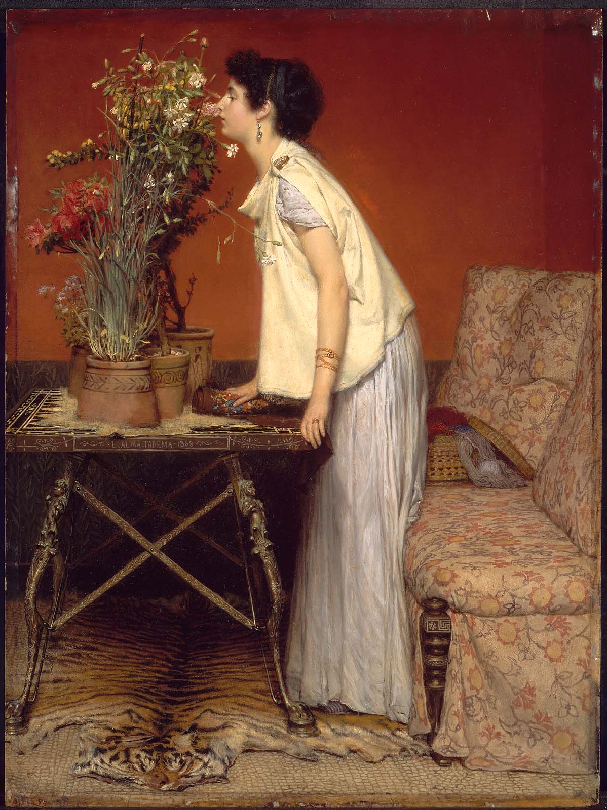 Woman and Flowers Museum of Fine Arts, Boston