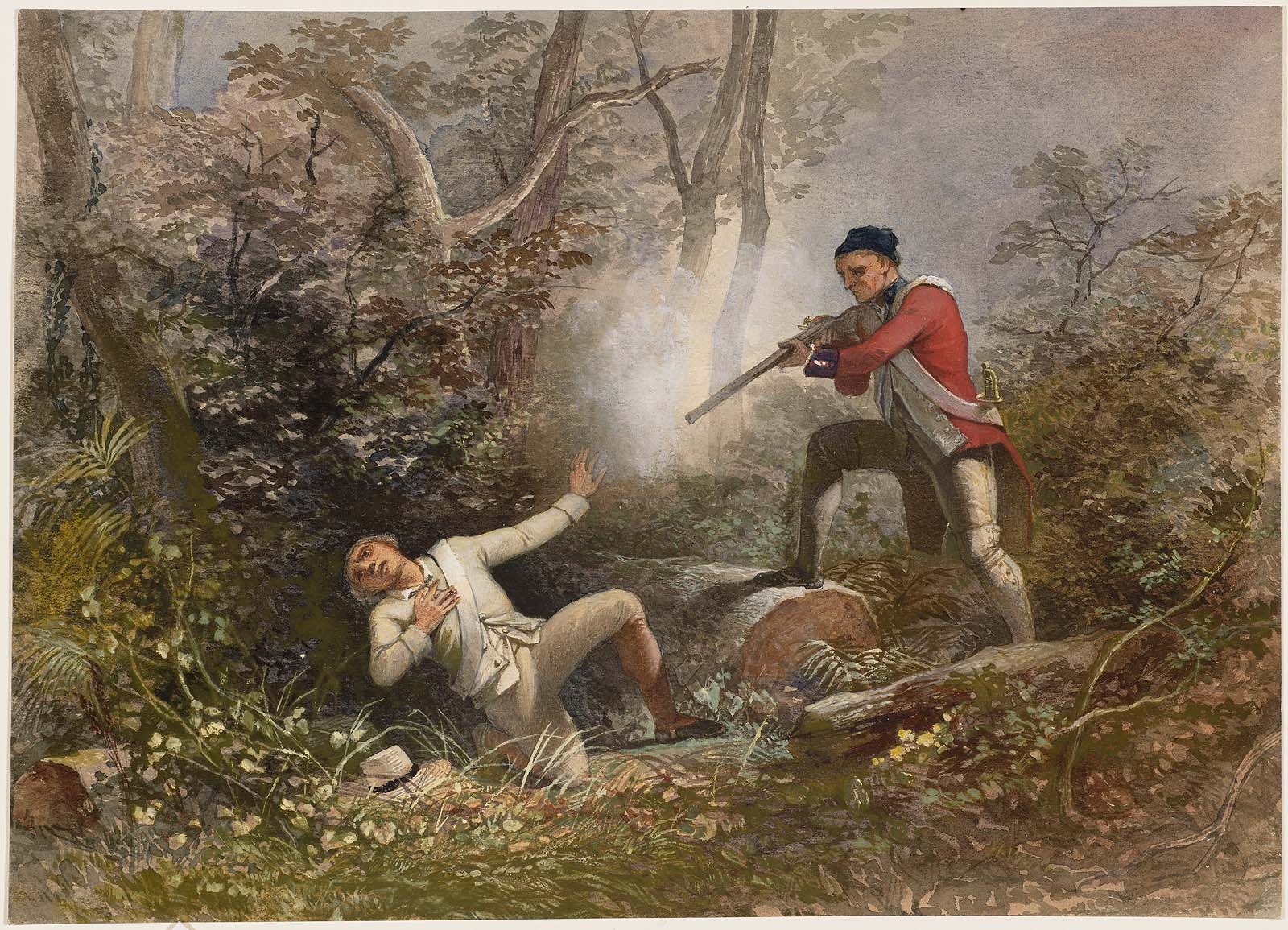 Red Coat Shooting a Colonial Museum of Fine Arts, Boston