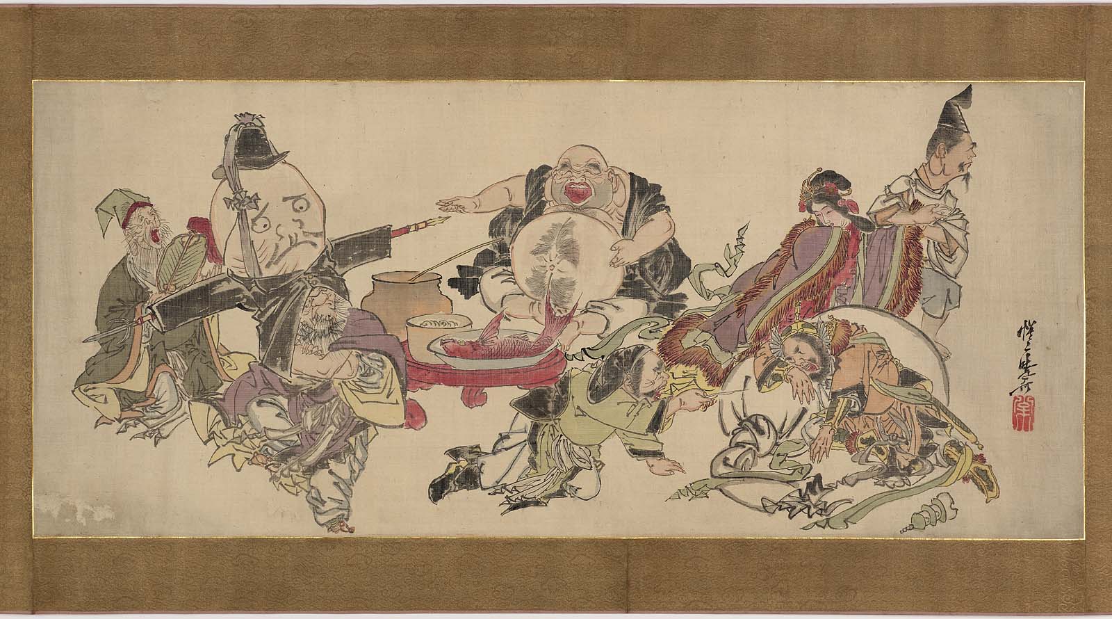 Seven Gods of Good Fortune Museum of Fine Arts, Boston