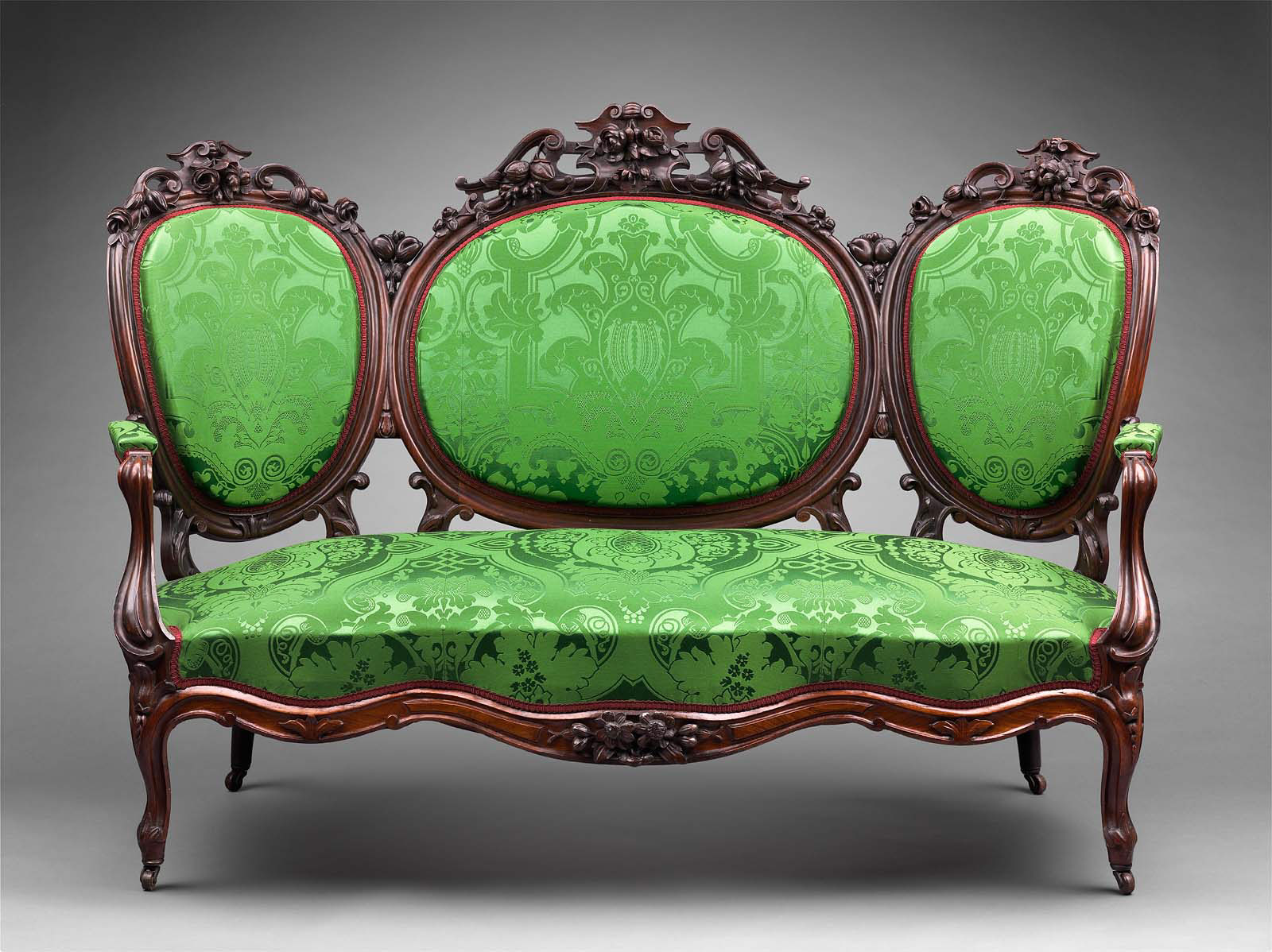 Sofa (from a Rococo revival parlor set) Museum of Fine Arts, Boston