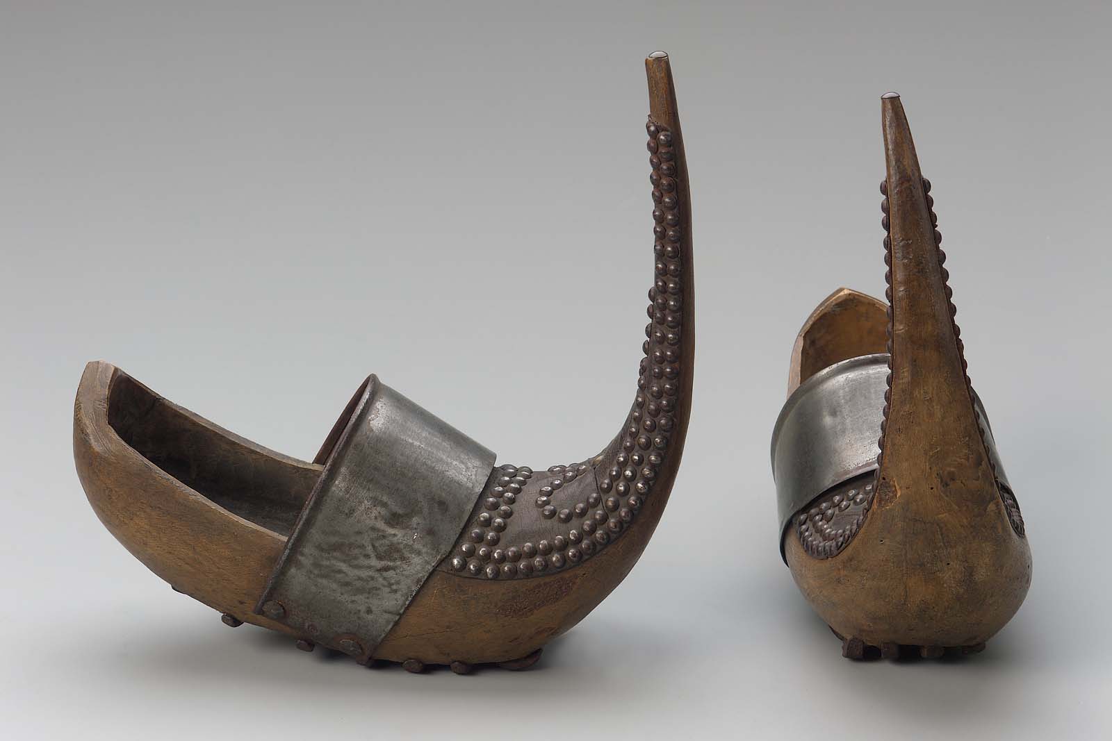 Pair of sabot (wooden shoes) Museum of Fine Arts, Boston