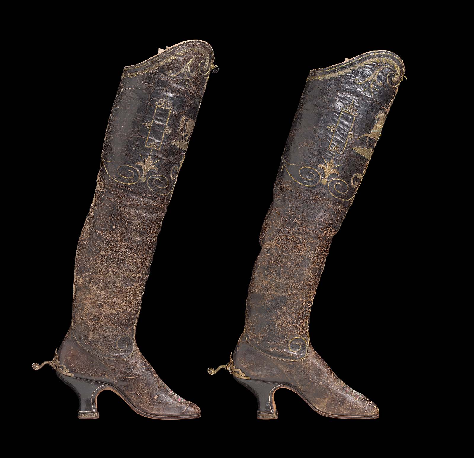 Pair of woman's riding boots Museum of Fine Arts, Boston