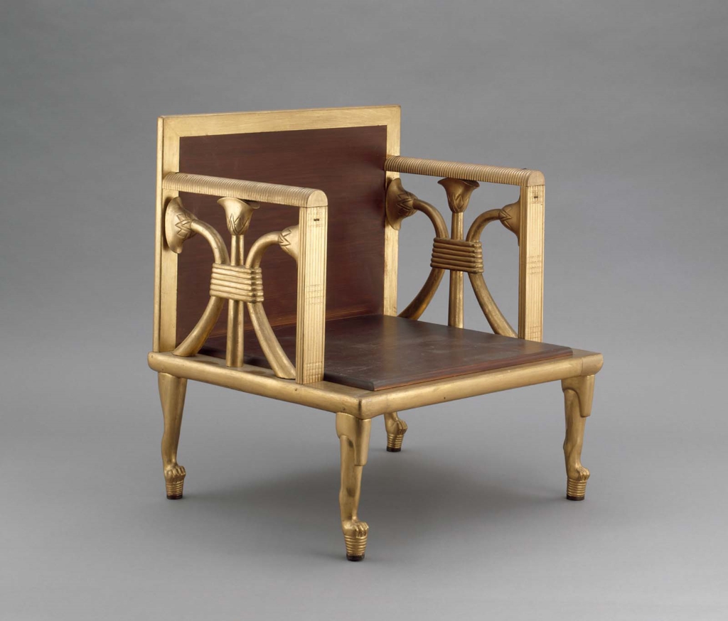 Armchair of Queen Hetepheres I (reproduction) Museum of Fine Arts, Boston
