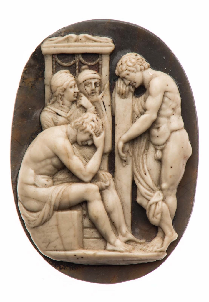Cameo with Orestes and Pylades in Tauri Museum of Fine Arts, Boston