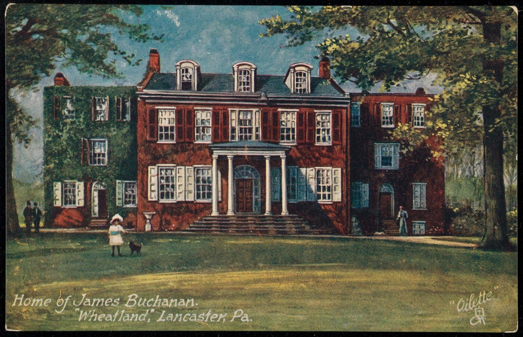 Home of James Buchanan. "Wheatland," Lancaster, Pa. Museum of Fine