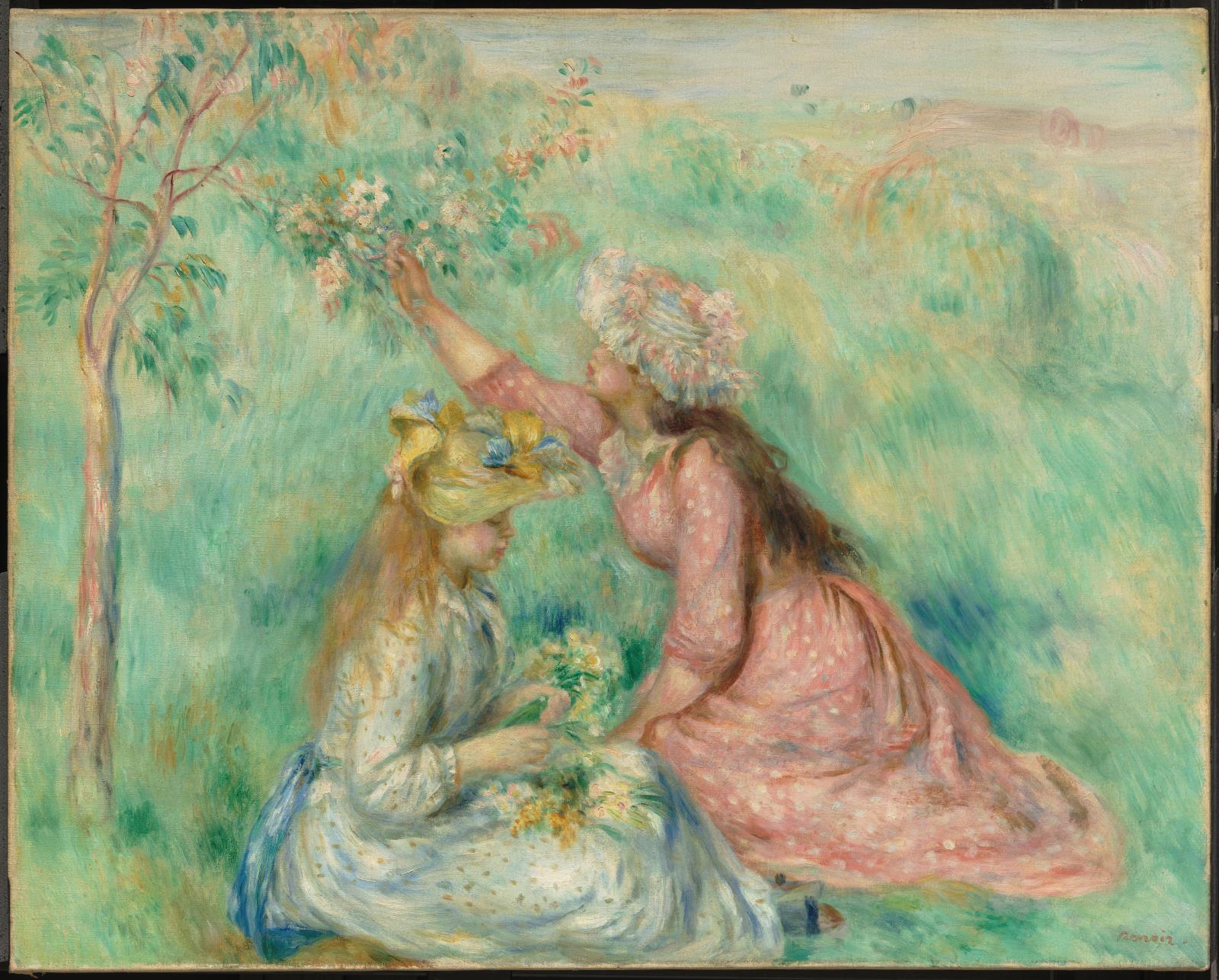 Girls Picking Flowers in a Meadow Museum of Fine Arts, Boston