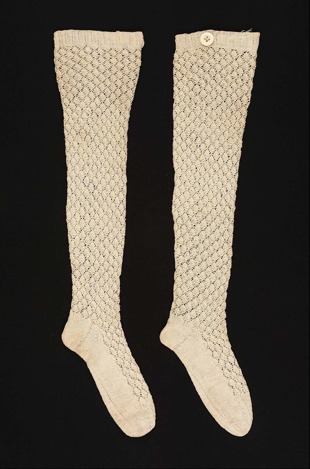 Pair of children's knitted stockings Museum of Fine Arts, Boston