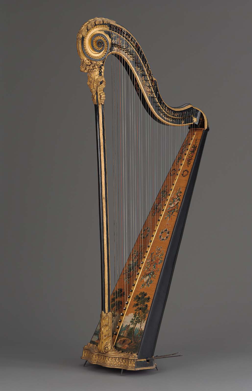 Pedal harp Museum of Fine Arts, Boston