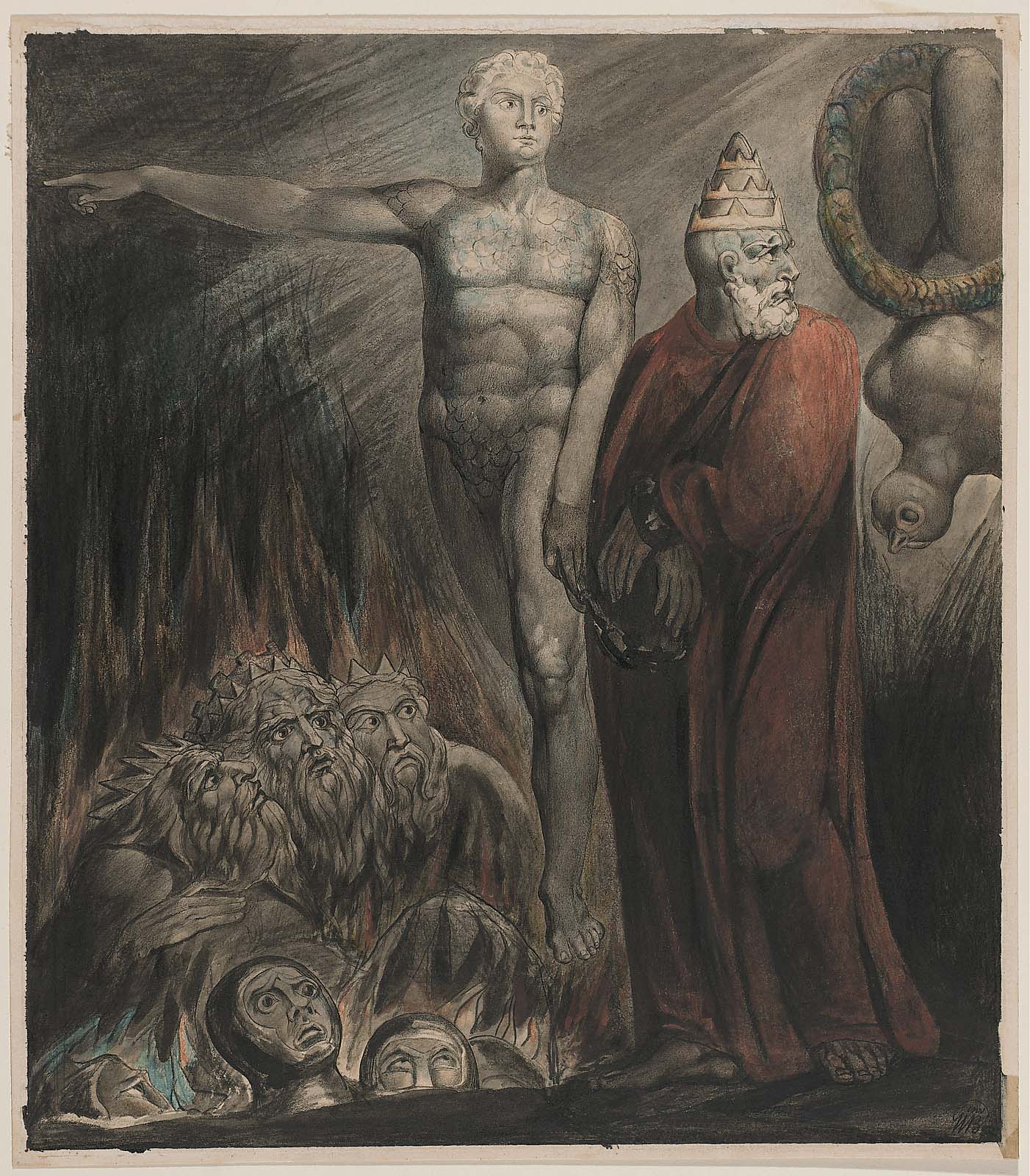 Lucifer and the Pope in Hell (The King of Babylon) Museum of Fine