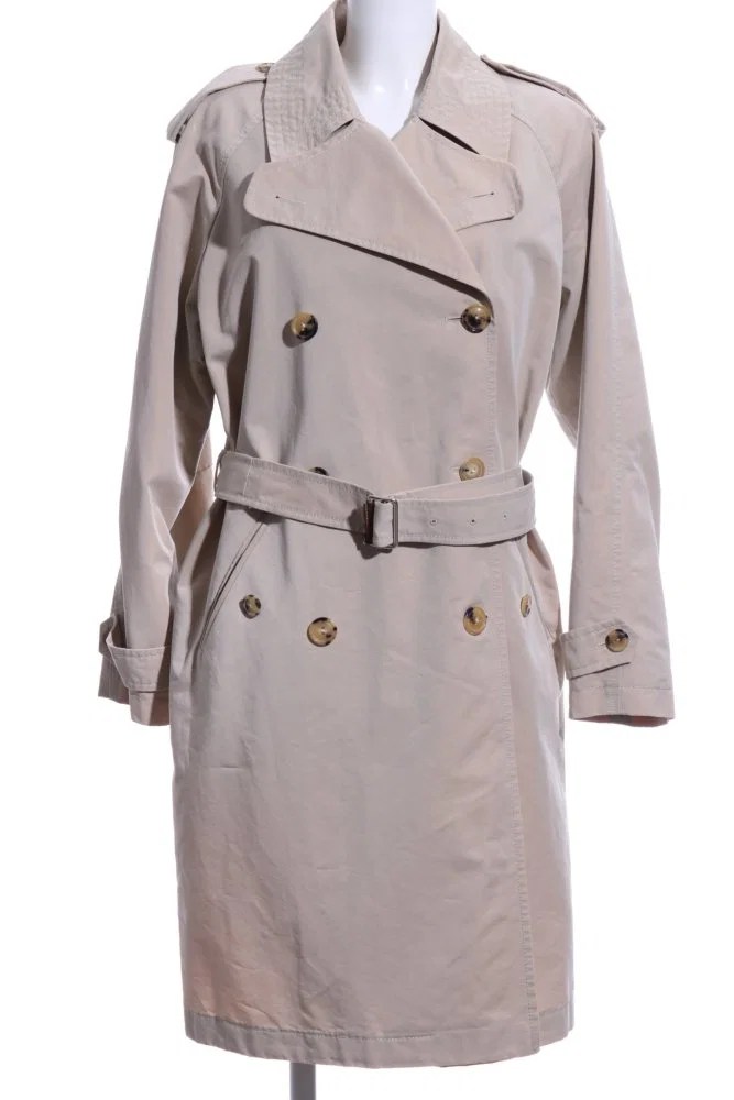 WINDSOR Trenchcoat wollweiß BusinessLook Damen Gr. DE 44 wollweiß
