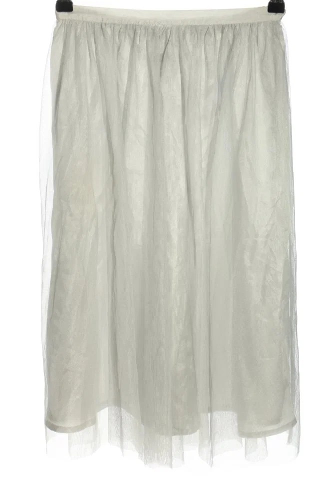 ZARA BASIC Tüllrock hellgrau Elegant Damen Gr. DE 34 Rock Skirt Tulle