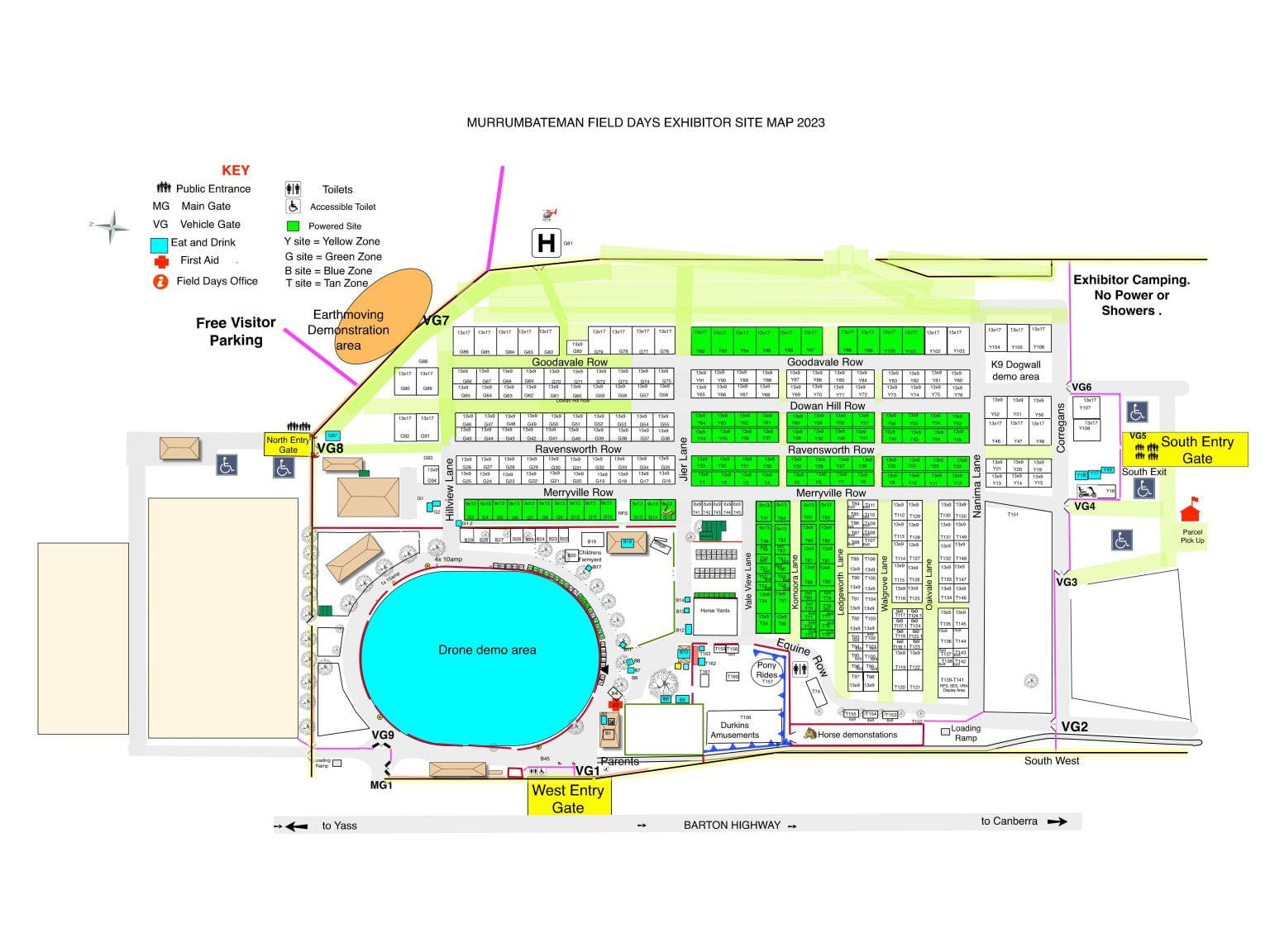 Exhibitors Murrumbateman Field Days