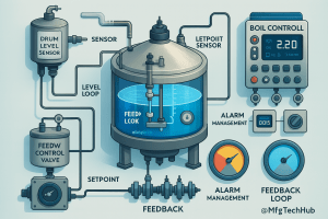 DCS Control Loops | PID Control For Boiler Drum Level | Industrial