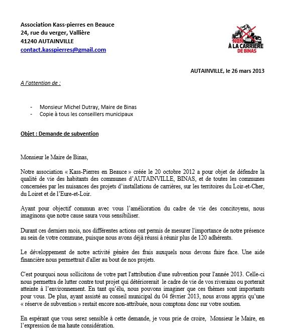 Application Letter Sample Modele De Lettre Demande De