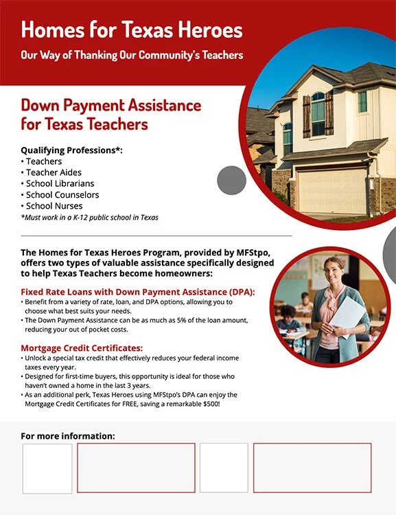 Homes for Texas Heros Teachers (2 Fields) MFSTPO