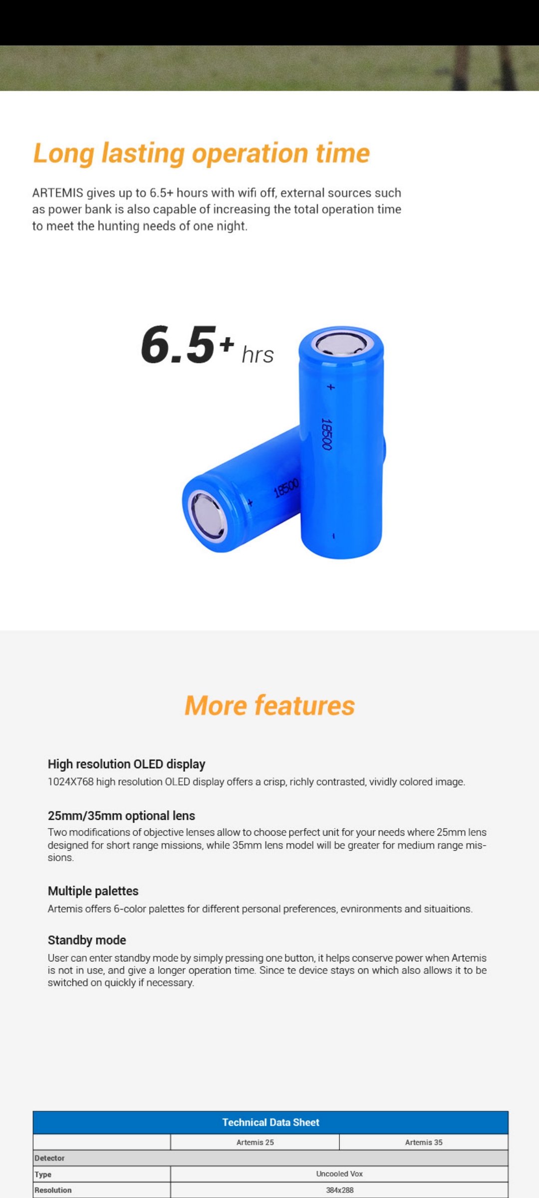 Conotech Artemis 35 Thermal ClipOn Attachment MFV Imports