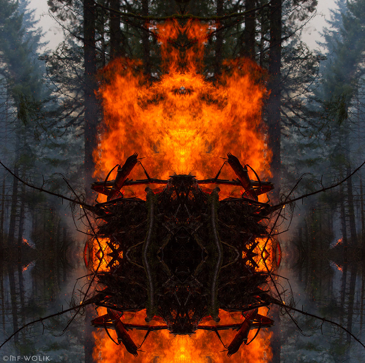 Cerro Gordo Fire MF Wolik Photography