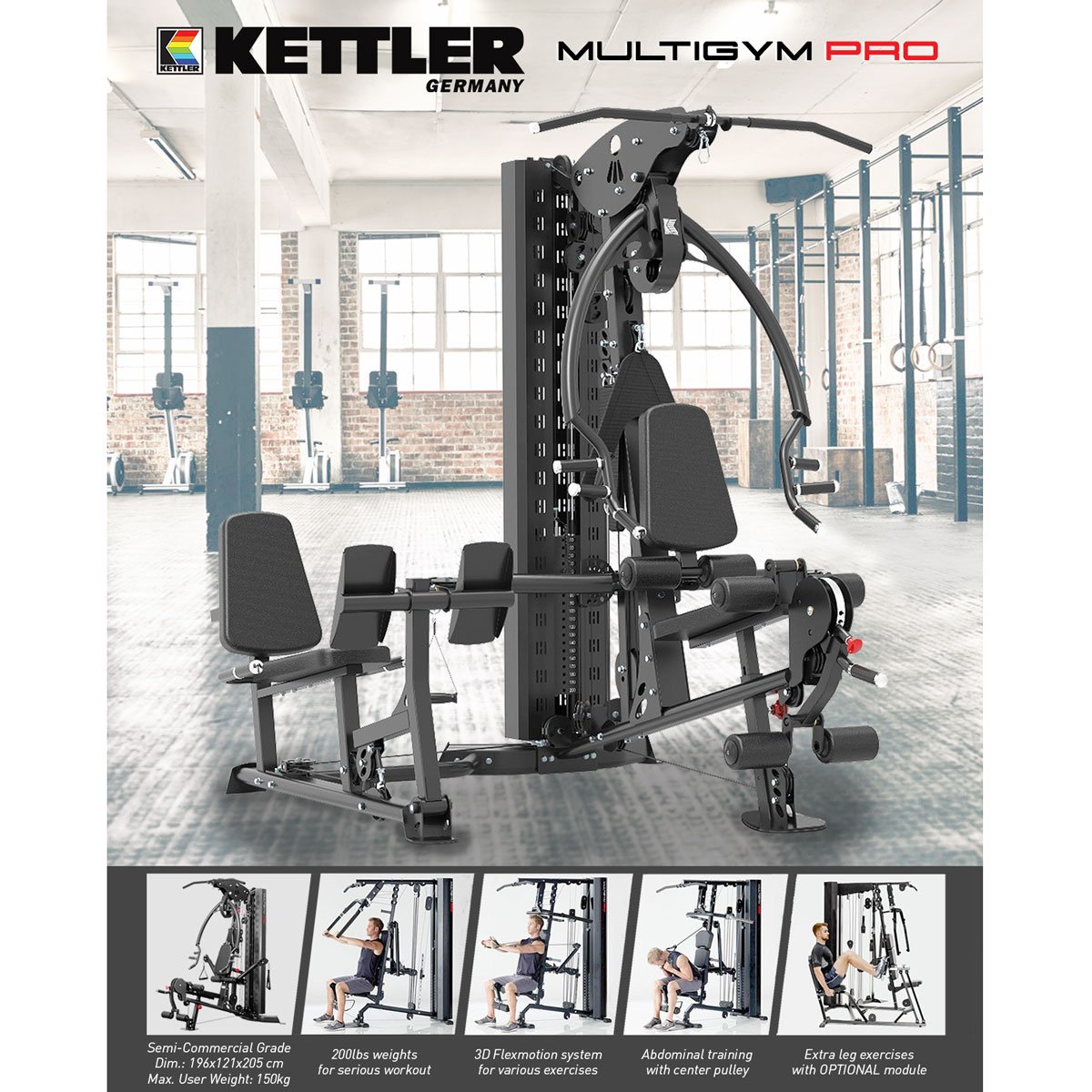 KETTLER MULTI GYM LEG PRESS MODULE MG Sports & Music