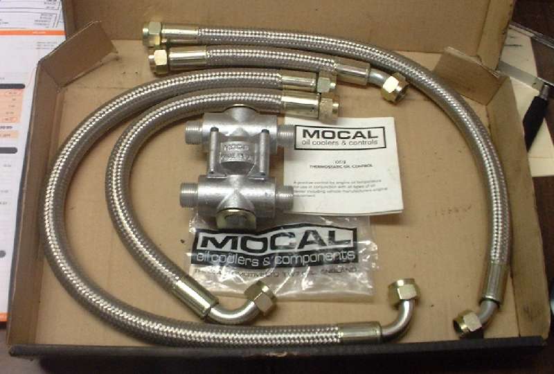 Engine OIL COOLER, Thermostatic Bypass Valve 1