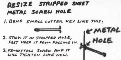 Mga Universal Tech - Repairing Stripped Self Tapping Threads