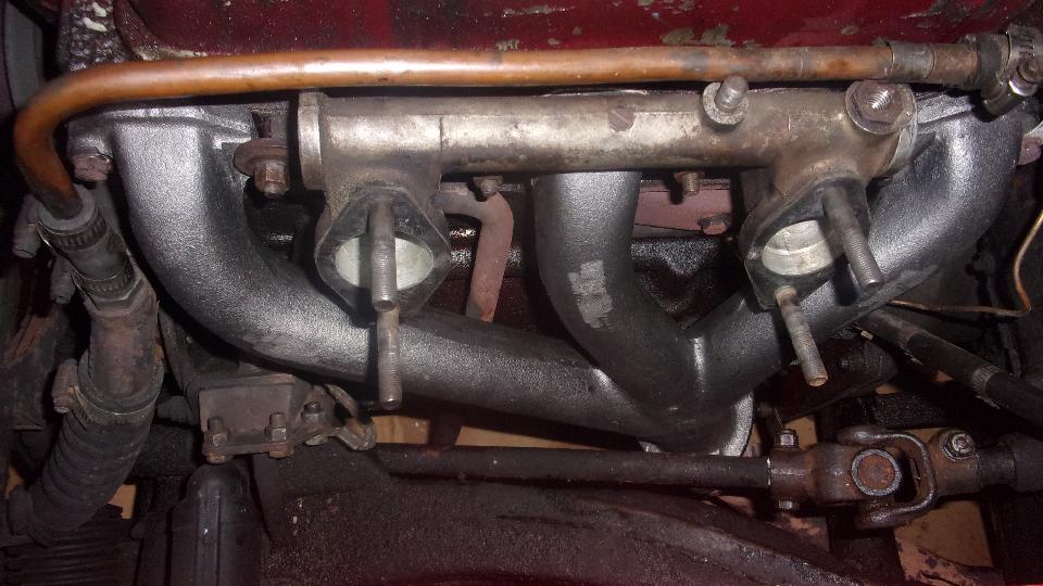Exhaust manifold; copy vs original. MGA Forum The MG Experience