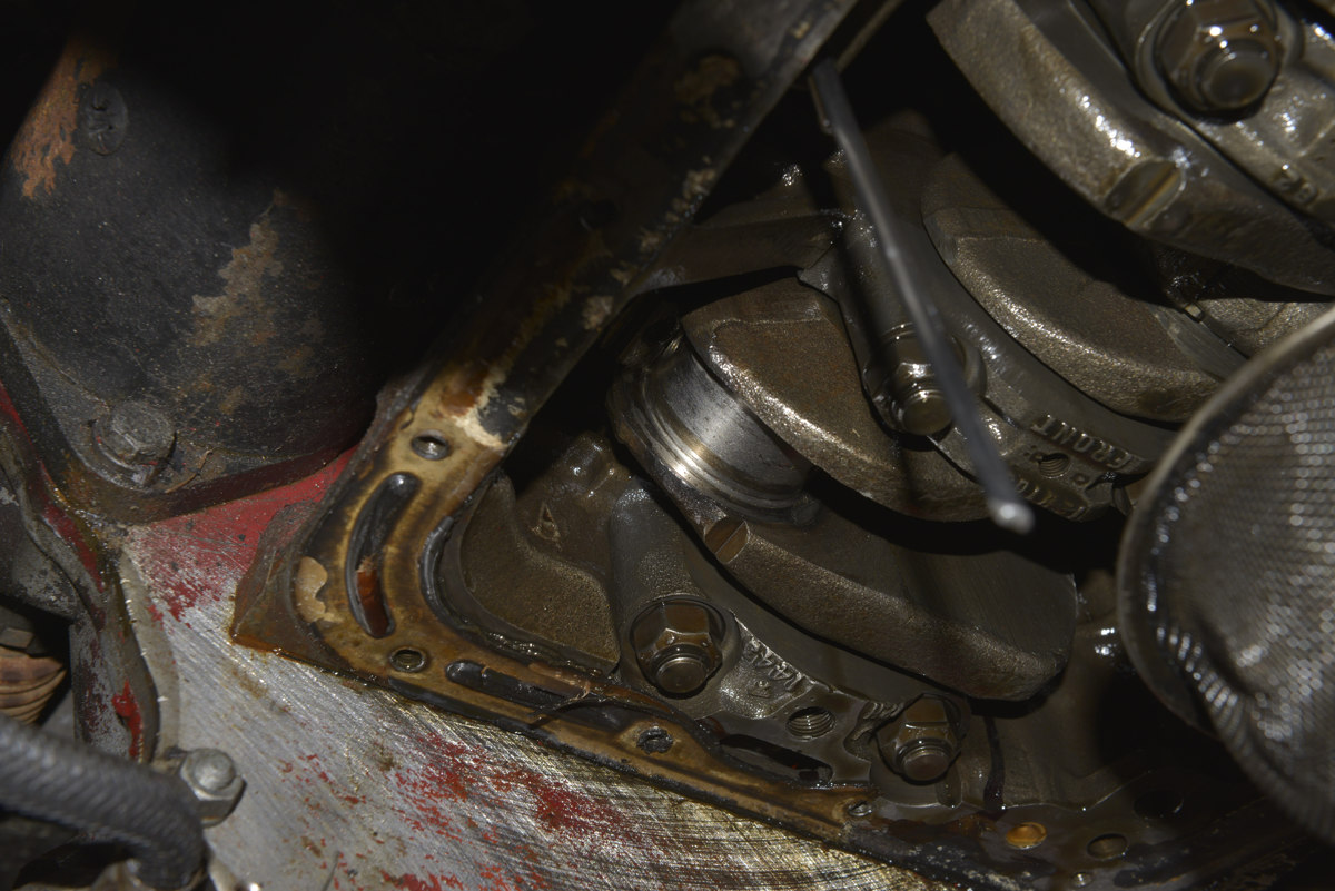 What a scored MGB crankshaft looks like 1967 MGB GT