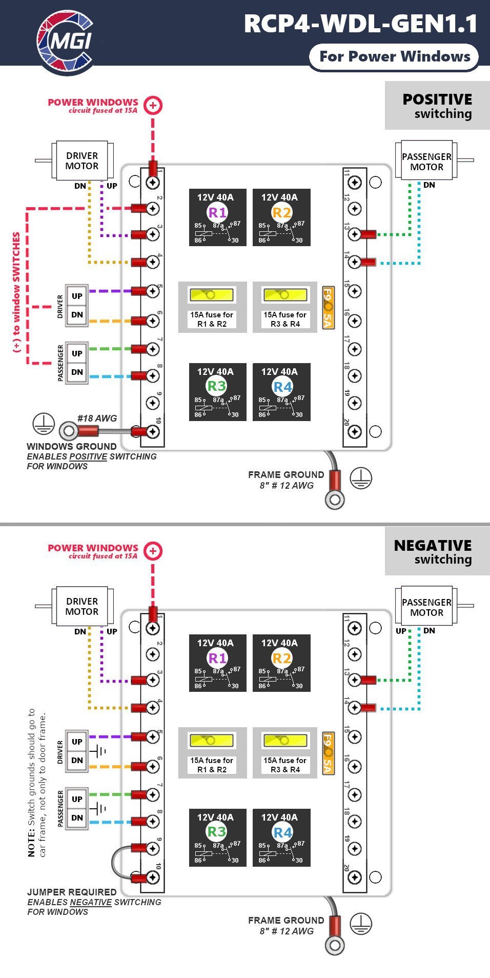 Relay Boxes for Power Windows & Locks MGI SpeedWare Relay Boxes for Power Windows & Locks MGI SpeedWare