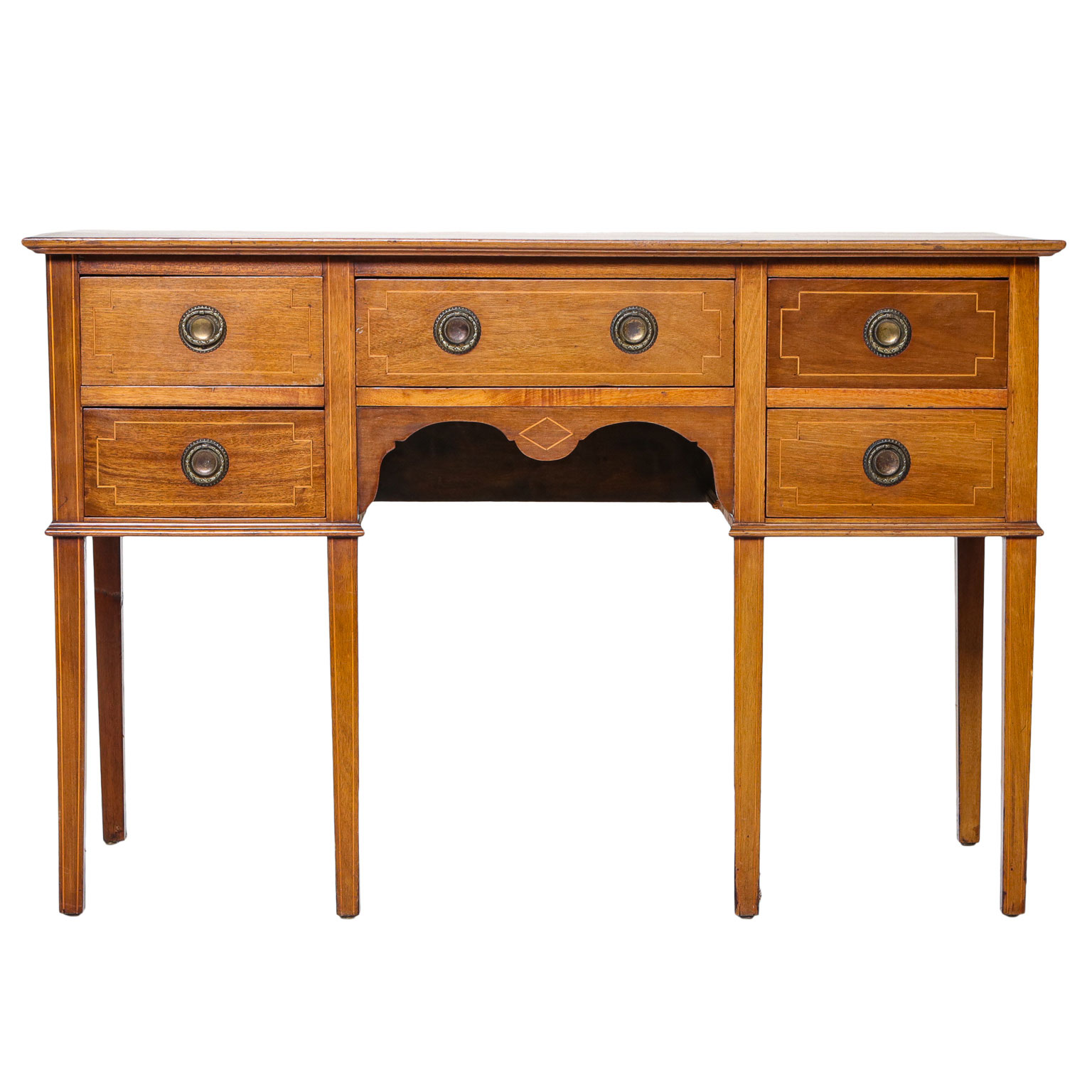 19th C. English Mahogany Side Serving Table Montgomery Antiques