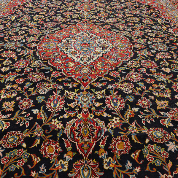 Kashan Rug Montgomery Antiques & Interiors
