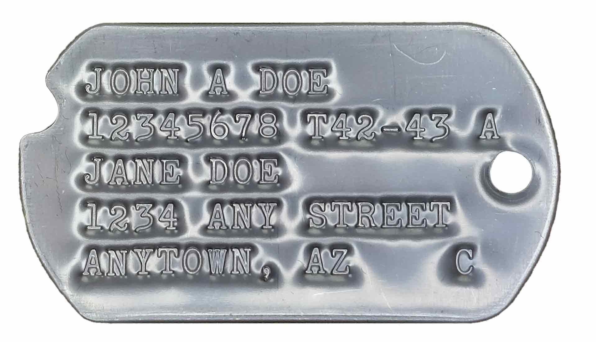 Order Tags Order Authentic Military Dog Tags Online by Dog Tags 463