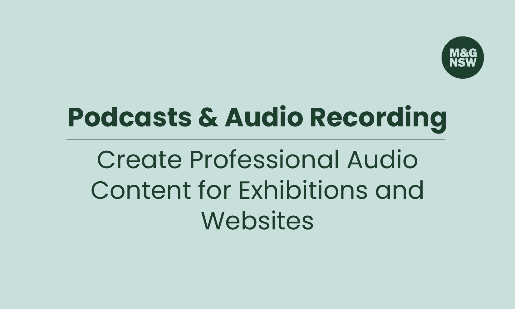Podcasts & Audio Recording Create Professional Audio Content for