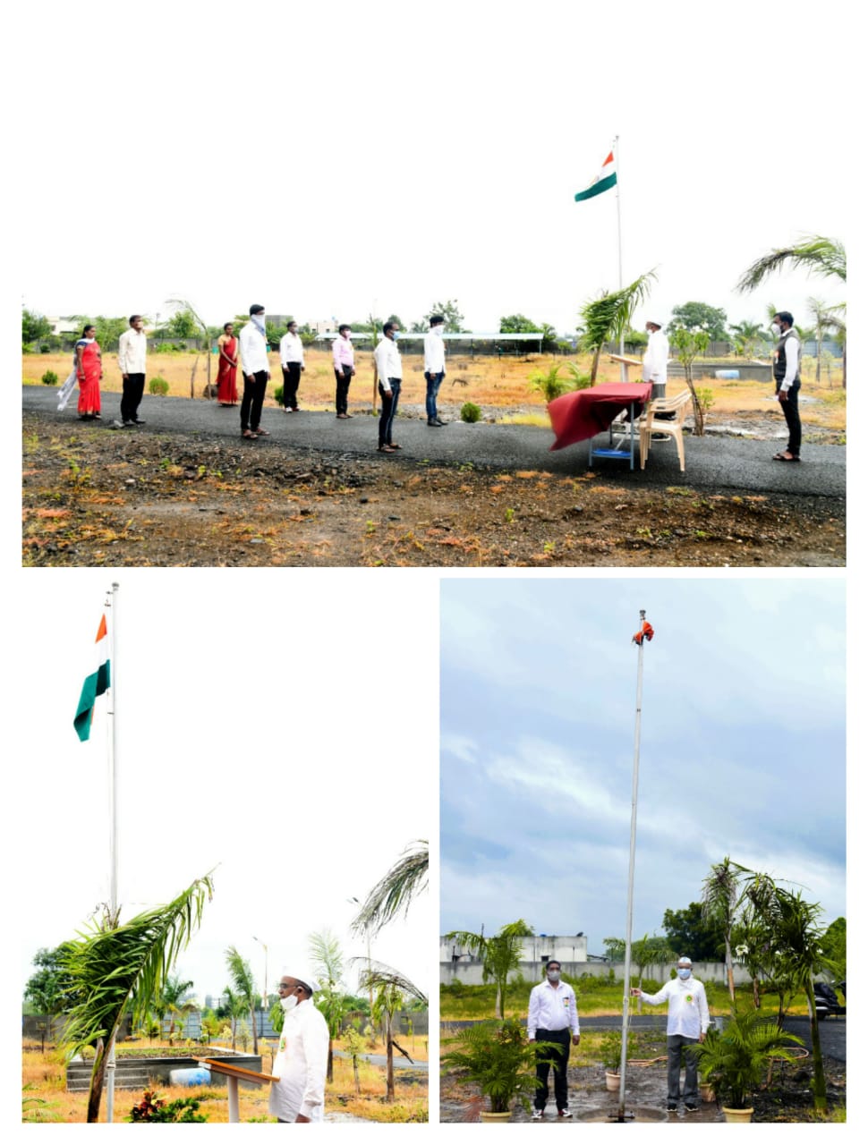 74th Independence Day celebrated Marutrao Ghule Patil Arts, Commerce