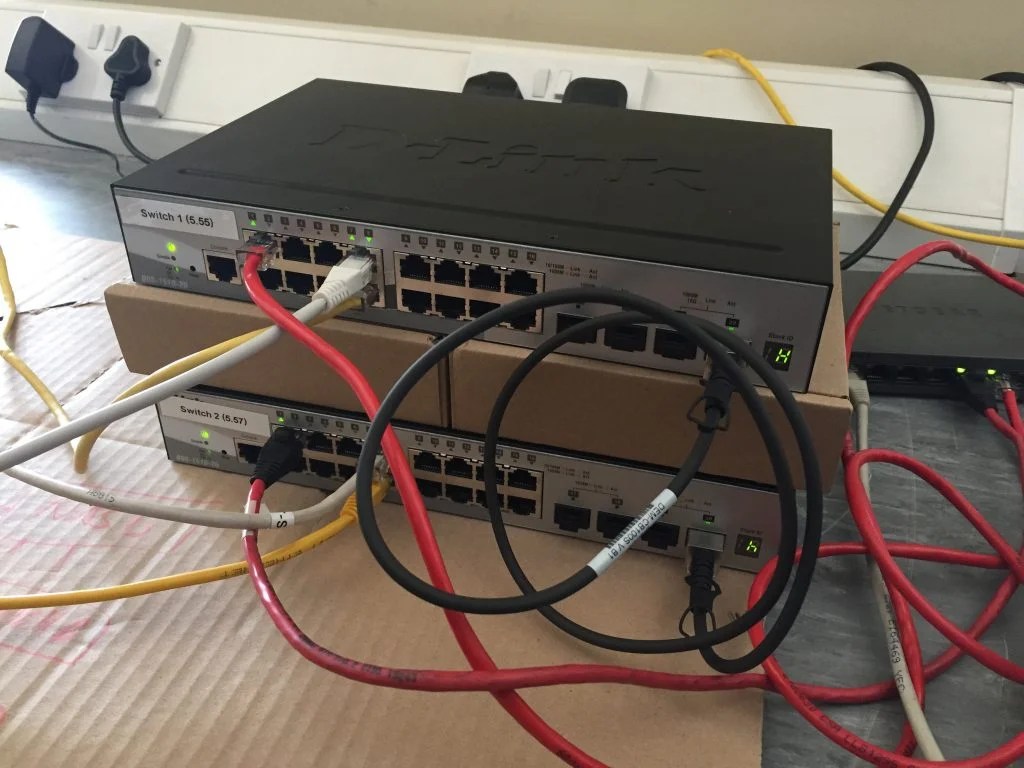 Physically Stacking DLink Switches